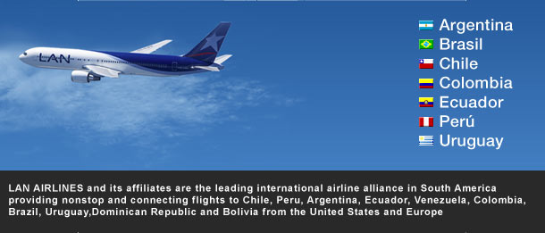 LAN Airlines fly with us to South America