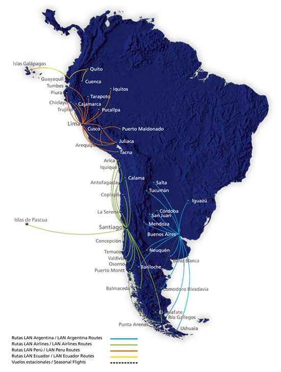 LAN route map